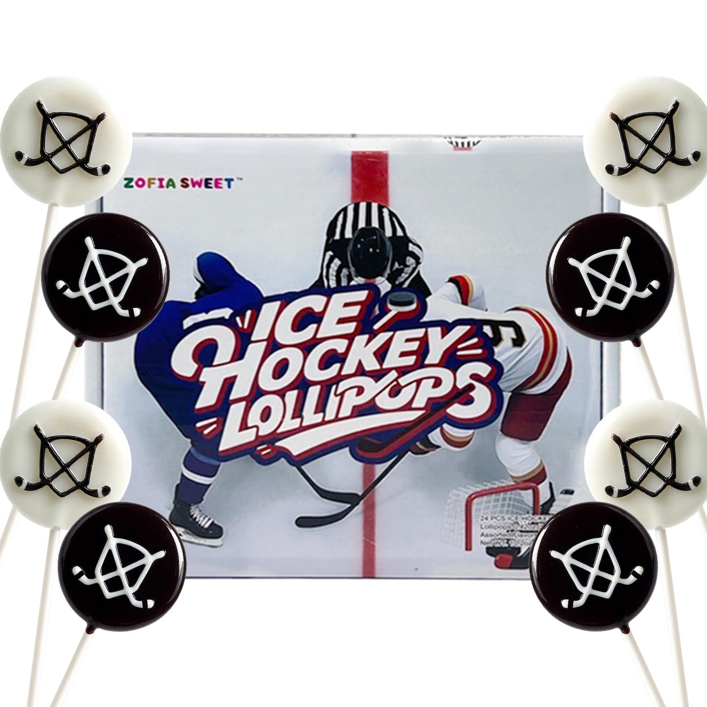 24 Ct Slap Shot Ice Hockey Puck Lollipops Cool Mint Vs Rich Chocolate Individually Wrapped Sports Candy For Party Favors Tournaments Awards Senior Night Gifts And Team Treats Or Fan Events