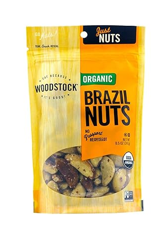 Woodstock Organic Brazil Nuts, 8.5 Ounce Bags (Pack of 2) - Healthy Snack, Non-GMO, Vegan, Gluten-Free