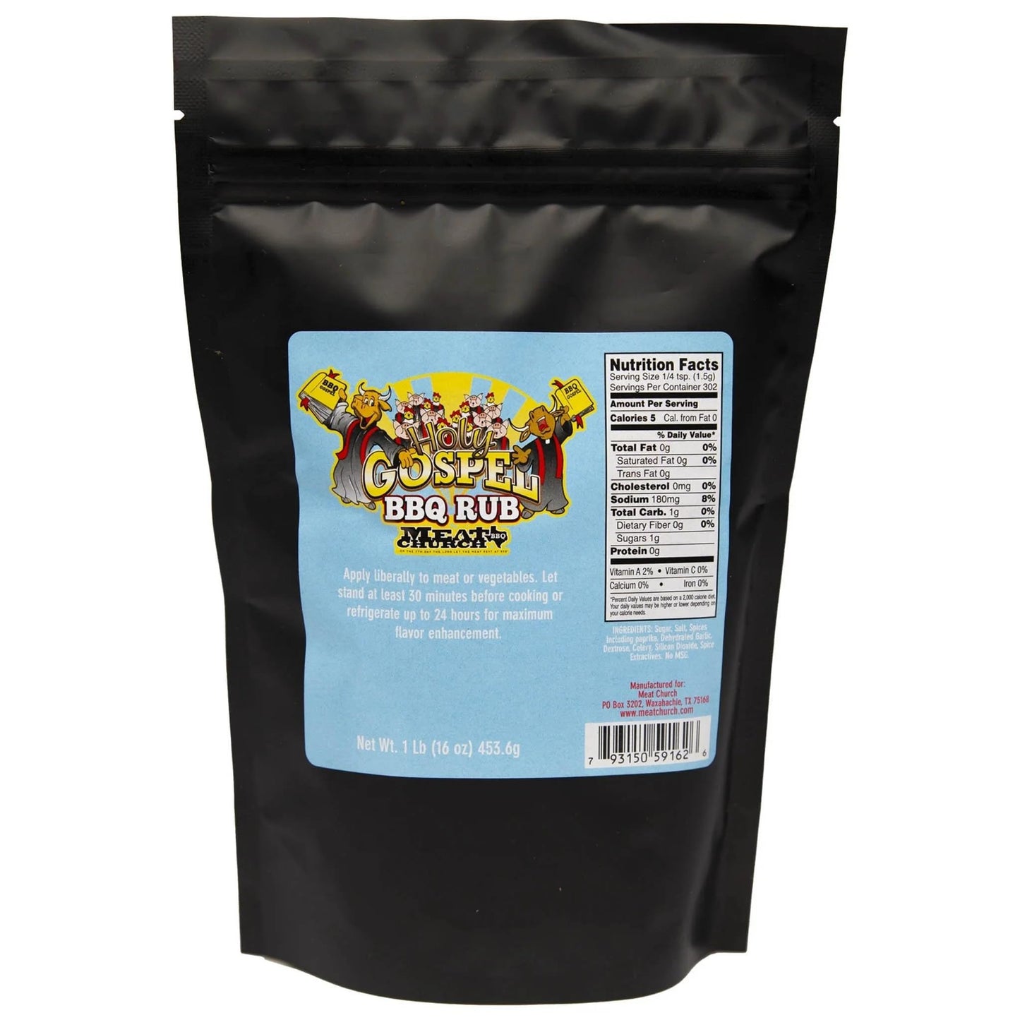 Meat Church Holy Gospel Bbq Rub 12.5Oz