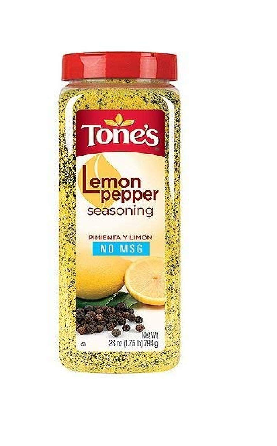 Tone's Lemon Pepper Blend - 28 Ounce shaker (2 Pack)