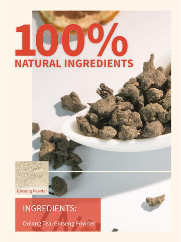 Teelux Ginseng Oolong Tea, Premium Oolong Tea Loose Leaf, High Mountain Ren Shen Tea, Natural Ginseng Tea, Roasted & Honey Aroma