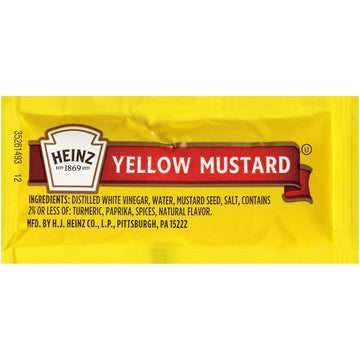 Concession Essentials Condiment Packets Ketchup and Mustard, 100 Total (50 Each Flavor)