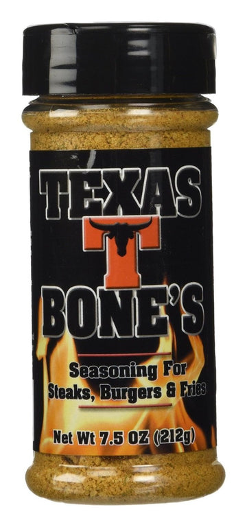 Texas T-Bones Rub and Seasoning for Steaks Burgers and Fries 7.5 Ounce