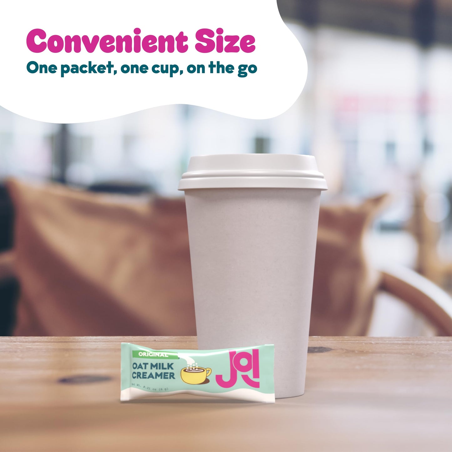 Instant Oat Milk Creamer Case by JOI - 150 Single Servings - Vegan, Kosher, Shelf-Stable, and Gluten-Free - Use for Coffee Cream