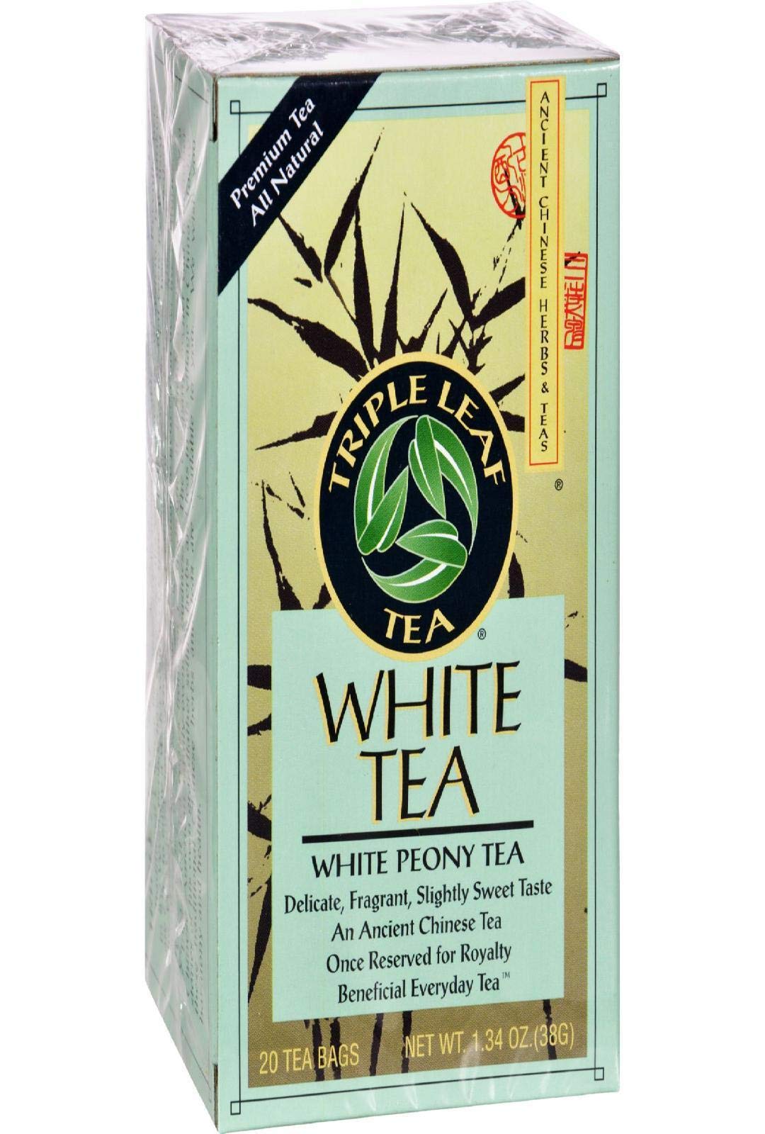 Triple Leaf White Tea - 20 bags per pack -- 6 packs per case.