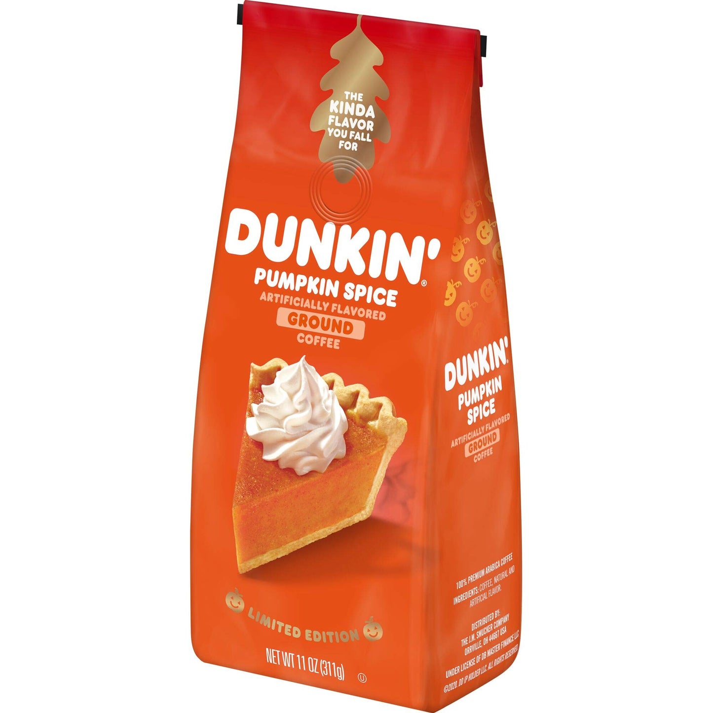 Dunkin Pumpkin Spice Flavored Ground Coffee, 11 Ounces