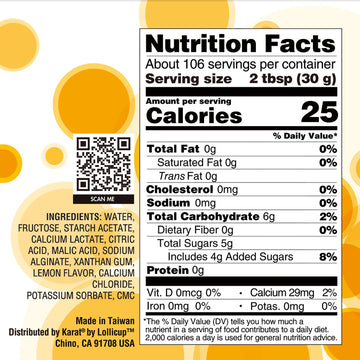 Tea Zone 7 Lbs Lemon Popping Pearls