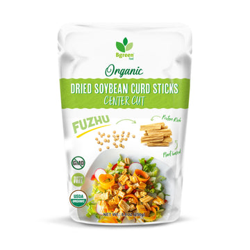Big Green Organic Food - Organic Soybean Curd Sticks (Center Cut), Vegan Protein, Pure, Made with Non-GMO Soy, 8.8 oz (1 Pack, 8