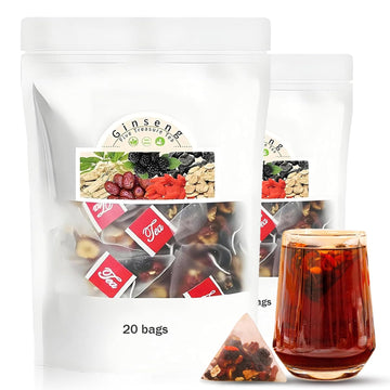 Kidney Tea Formula Ginseng Six Treasure Tea, Ginseng Six Treasure Tea, Kidney Tea Formula Ginseng Five Treasure Tea, Organic Kid