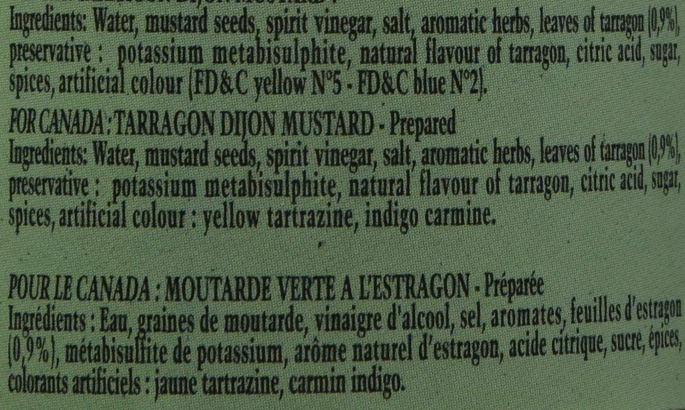 Edmond Fallot Tarragon Dijon Mustard 7.4 Ounce (Pack Of 4)