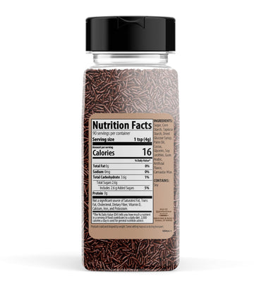 Unpretentious Brown Sprinkles, 2 Cups, Baking & Desserts, Decorative Topping, Gluten-Free
