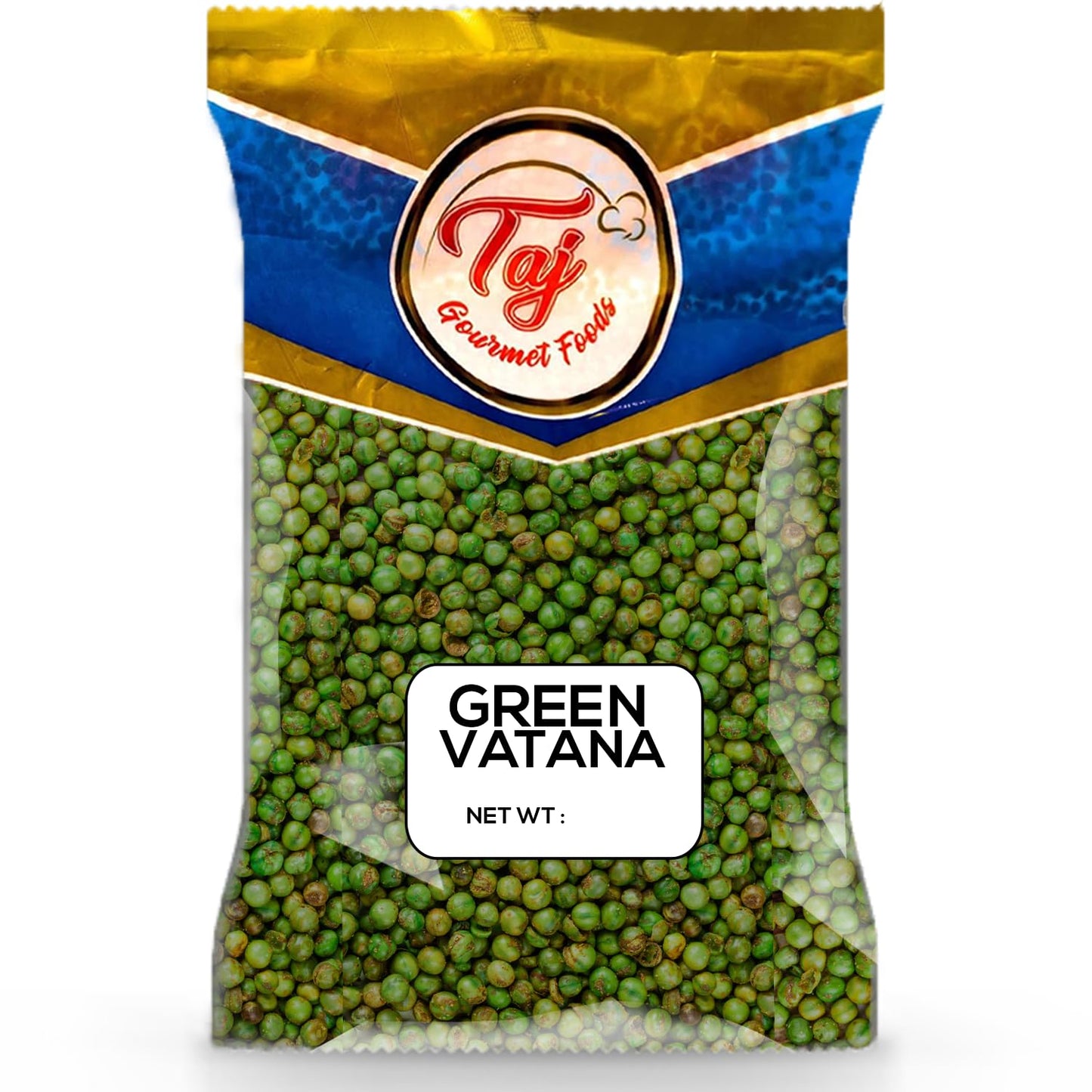 TAJ Green Peas Whole, 4-Pounds, Dried Whole Vatana Matar, Marrowfat Peas