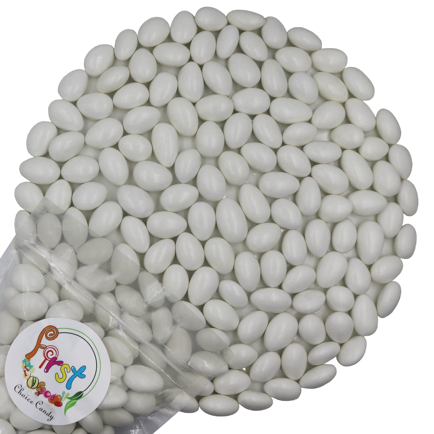 Firstchoicecandy Jordan Almonds (White, 2.5 Pound (Pack Of 1))
