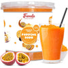 Fanale Passion Fruit Popping Boba Pearls, Vegan, Non GMO, Gluten Free, Fat Free, Perfect for Bubble Tea, Smoothies, Ice Cream, D