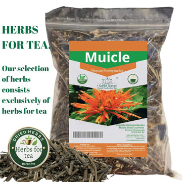 Muicle Mexican Honeysuckle 1/2 Pound /8.1 Oz Herbal Tea 100% Natural, Gabio Green Herbs