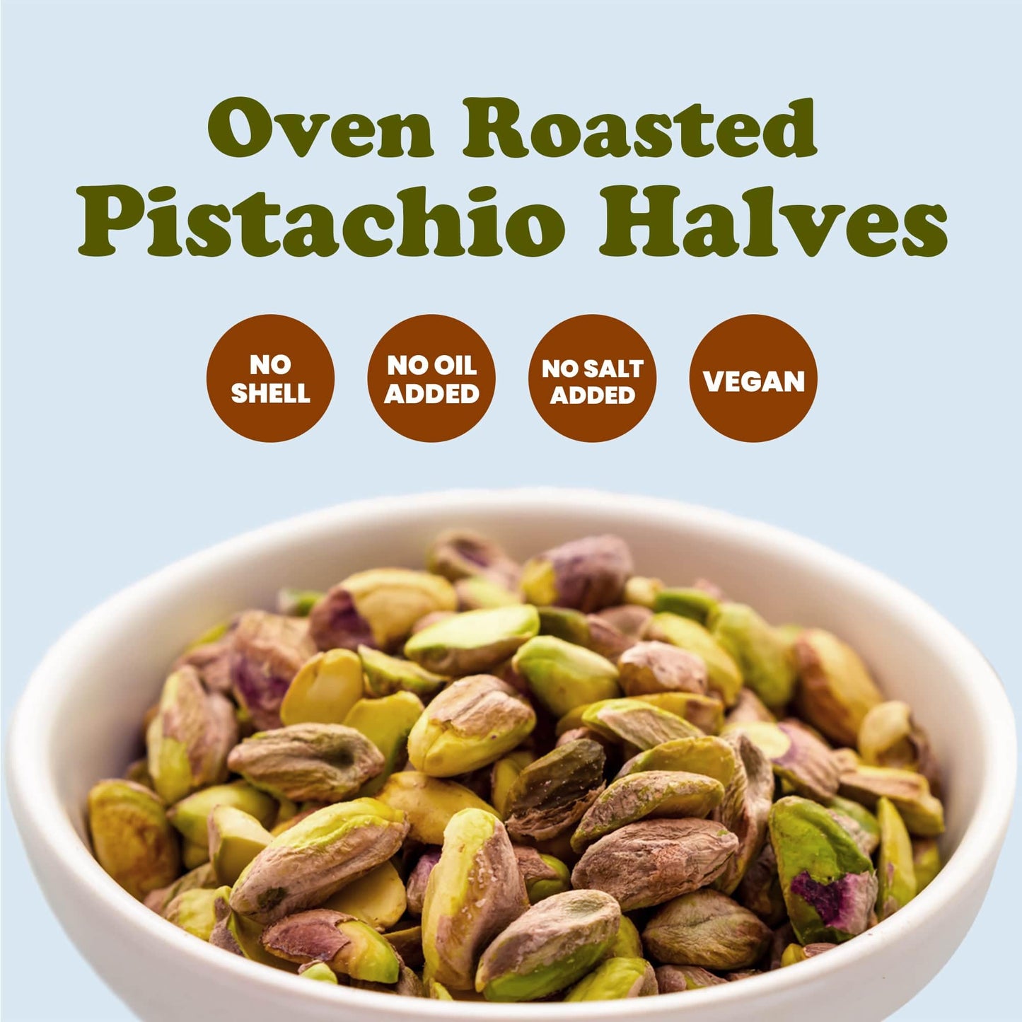 Food To Live - Dry Roasted Pistachio Halves, 1 Pound - No Shell, Keto And Paleo Friendly Snack, Great For Salads, Cooking, Bakin