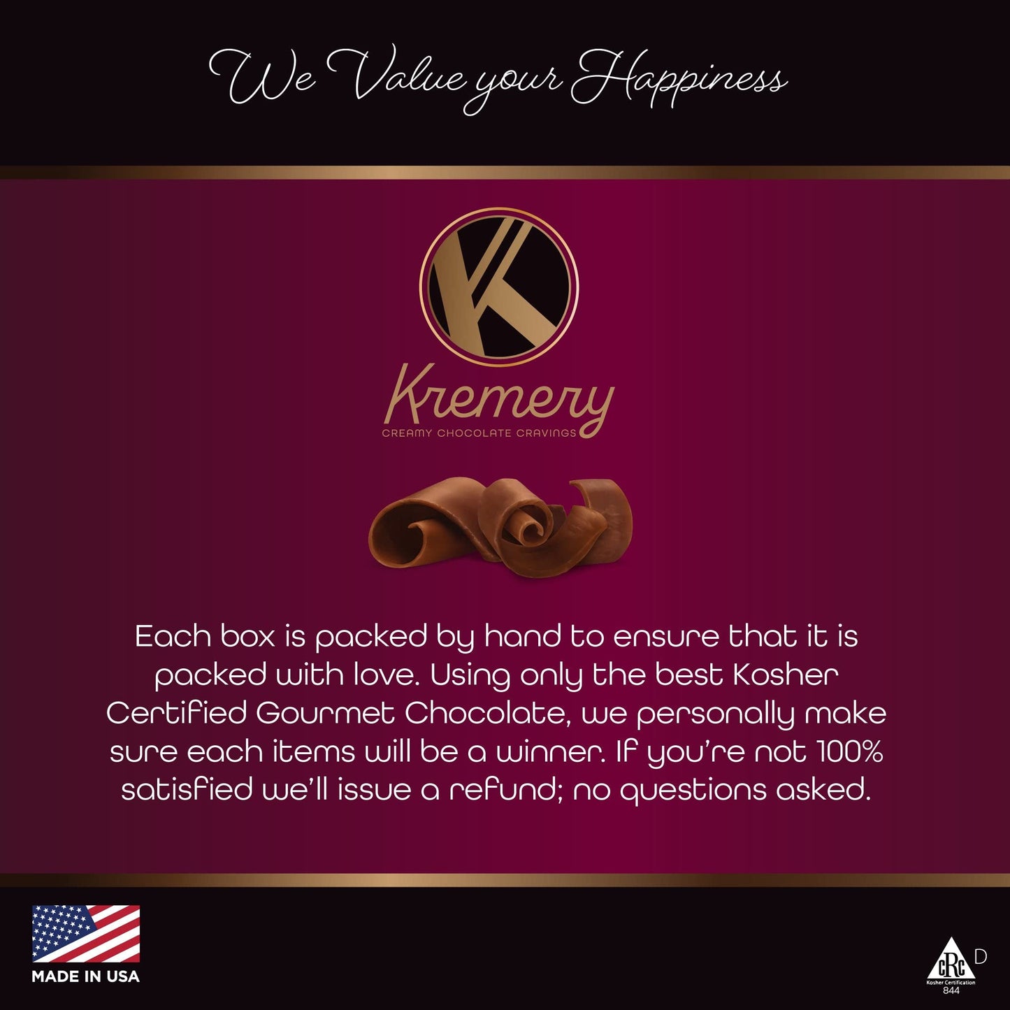 Kremery Creamy Chocolate Cravings - Fathers Day, Chocolate Covered Pretzel Rods Gift Basket, In Clear Tube (8 Pretzels, Assorted