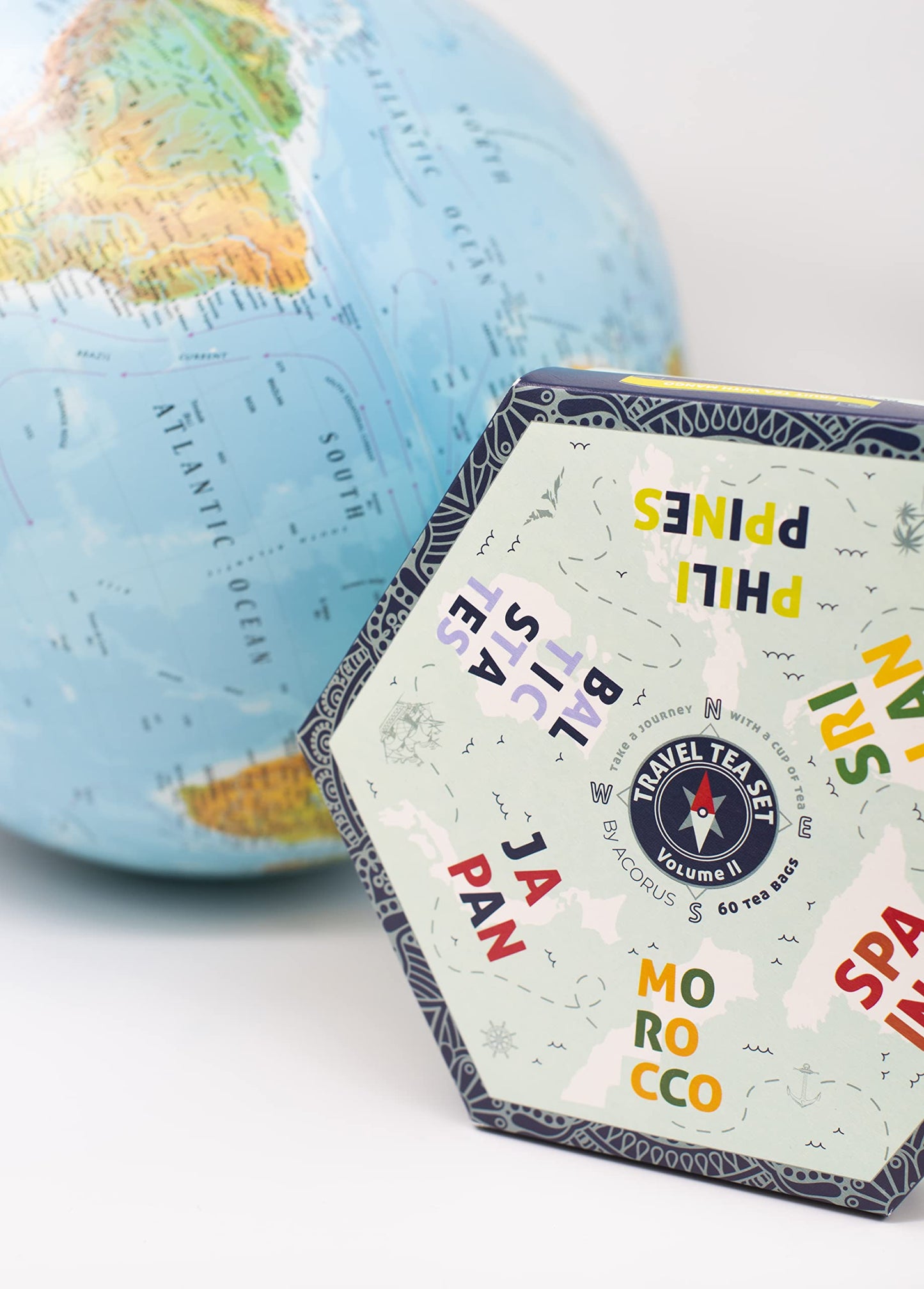 Acorus | Travel Tea Set Vol. Ii | Tea Gift Set Of 6 Flavors Of Different Destination | Discover The World With A Cup Of Tea | As