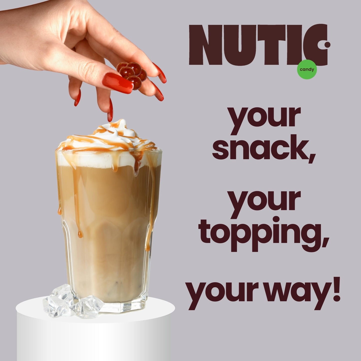 Nutic Gourmet Milk Chocolate Espresso Beans - 1Lb, Roasted Coffee Beans Covered In Milk Chocolate - Bulk Chocolate Espresso Cand