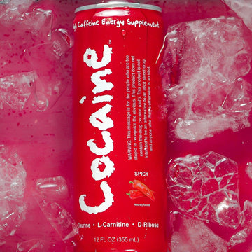 Coacaine Energy Drink Spice Blast - High Caffeine & Taurine, Vitamins, Antioxidants - 12 Fl Oz Can, Pack of 12