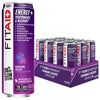 LIFEAID FITAID Energy Drink, Grape AÇAI, 200mg Caffeine, Keto, 12 Fl Oz, Pack of 12, Vegan & Gluten-Free