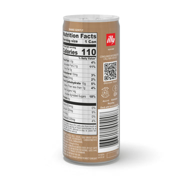 Illy Ready To Drink Coffee – Latte Macchiato Cold Brew Cans - 100% Arabica Coffee - Smooth & Refreshing Taste - Convenient, Easy To Carry Coffee Drink With Milk – 8.5 Oz., 12 Pack