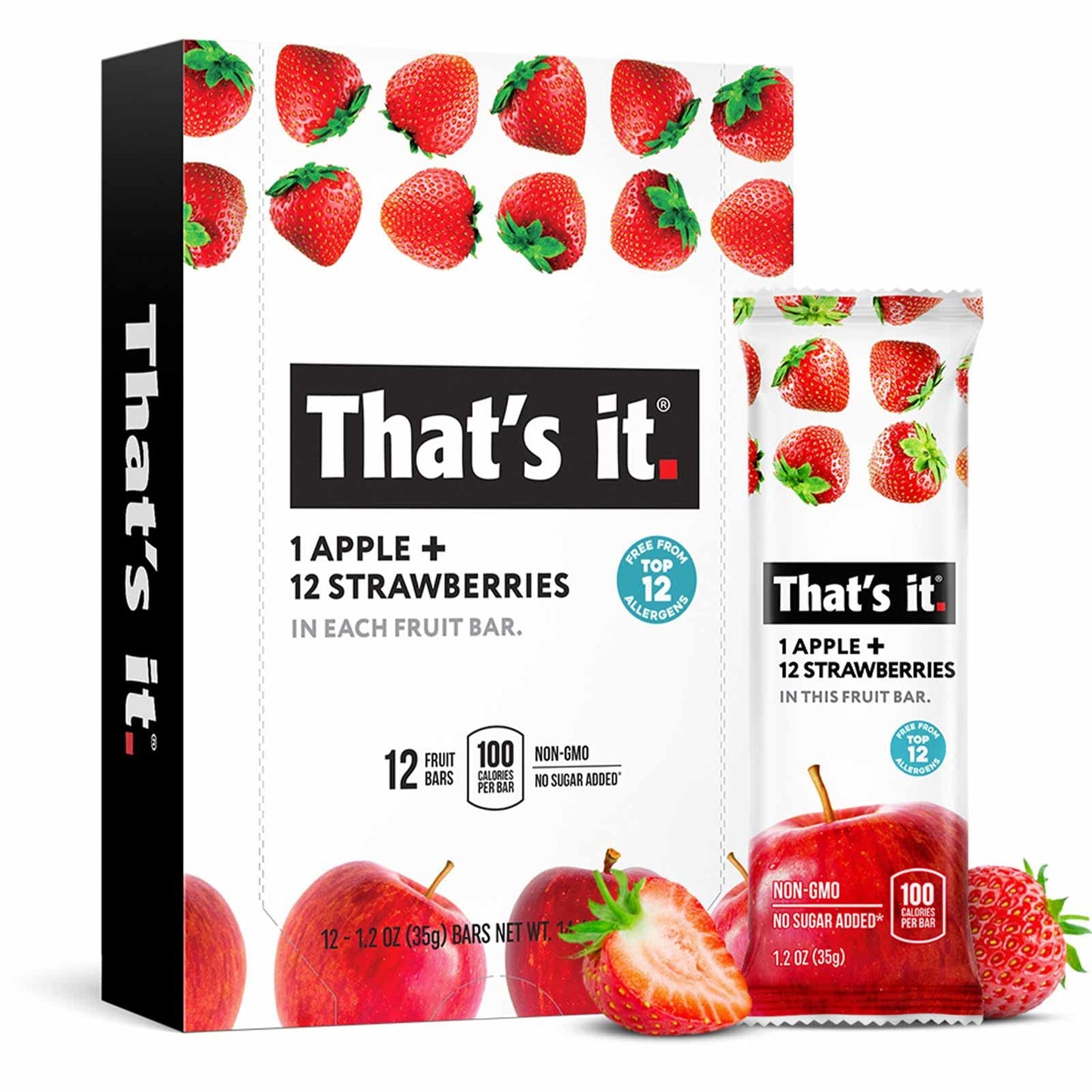 Thats It. Variety, 100% Natural Real Fruit Bar, High Fiber Vegan, Gluten Free Healthy Snack, Paleo For Children & Adults, Non Gm
