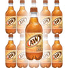 Variety Pack A&W Cream Soda Made with Aged Vanilla, 20 Fl Oz Bottles, Pack of 12, Light Brown