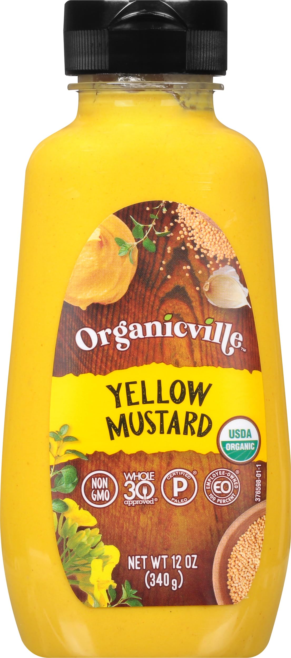 Organicville, Yellow Organic Mustard, 12 oz
