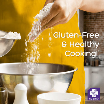 Md. Life Xanthan Gum For Baking Keto - 8Oz - 100% Natural Xanthan Gum Powder - Keto Friendly & Gluten Free - Carb Free Xanthan G