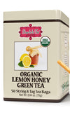 Brew La La Organic Green Tea - Lemon Honey Flavor - 50 Tea Bags - Low Caffeine - USDA Certified Organic