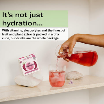 Waterdrop Hydration Cubes, Iced Tea Peach, 200 MG Electrolytes & Vitamin C & B3, On the Go Water Enhancer for Still & Sparkling
