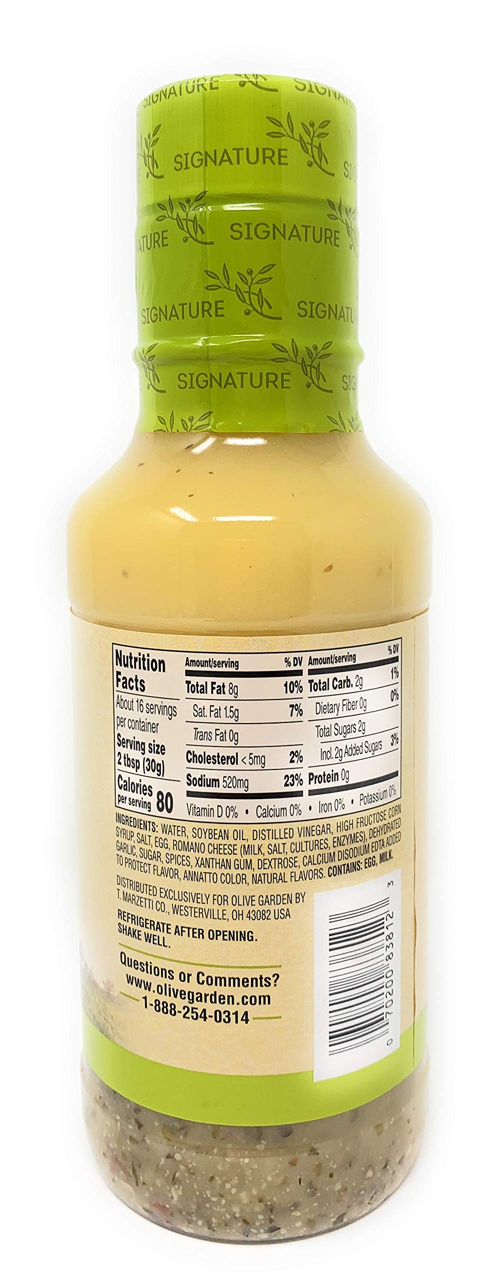 Olive Garden Signature Italian Dressing (16 Fl Oz) Olive Garden Parmesan Ranch Dressing (16 Fl Oz)! (2 Pack) Salad Dressing! Del