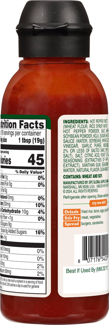 Bibigo Korean-Style Gochujang Sauce, Hot & Sweet, 12.16 Oz (Pack of 1)