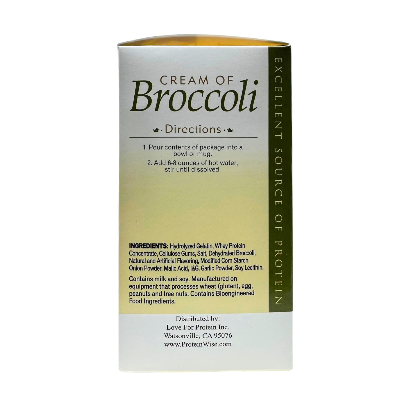 Proteinwise - Cream Of Broccoli Protein Soup - 7/Box
