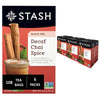 Stash Decaf Chai Spice Black Tea - Non-GMO, 18 Count (Pack of 6), 108 Bags Total