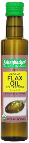 Seitenbacher Organic Oil, Flaxseed, 8.4-Ounce