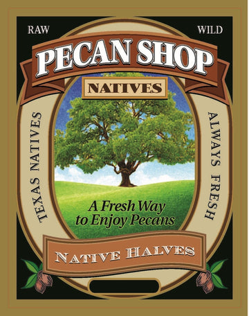Pecan Shop Raw Unpasteurized Shelled Texas Native Pecans, Wild-Harvested And Tested Pesticide-Free Pecan Halves In Oxygen-Barrier Bag For Peak Freshness - 5 Lb