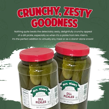 Mrs Kleins-Whole Dill Pickles-90 Oz