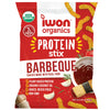 IWON Organics Mesquite BBQ Flavor Snack Stix, High Protein and Organic Healthy Snacks, 8 Bags, 1.5 Ounce