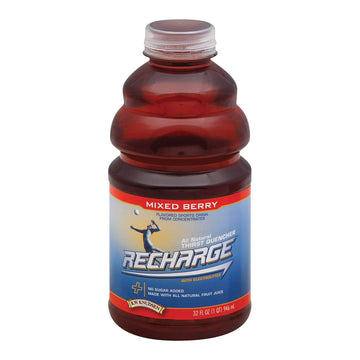 R.W. Knudsen Recharge Sports Drink Mixed Berry 32-Ounce Bottles (Pack of 12)