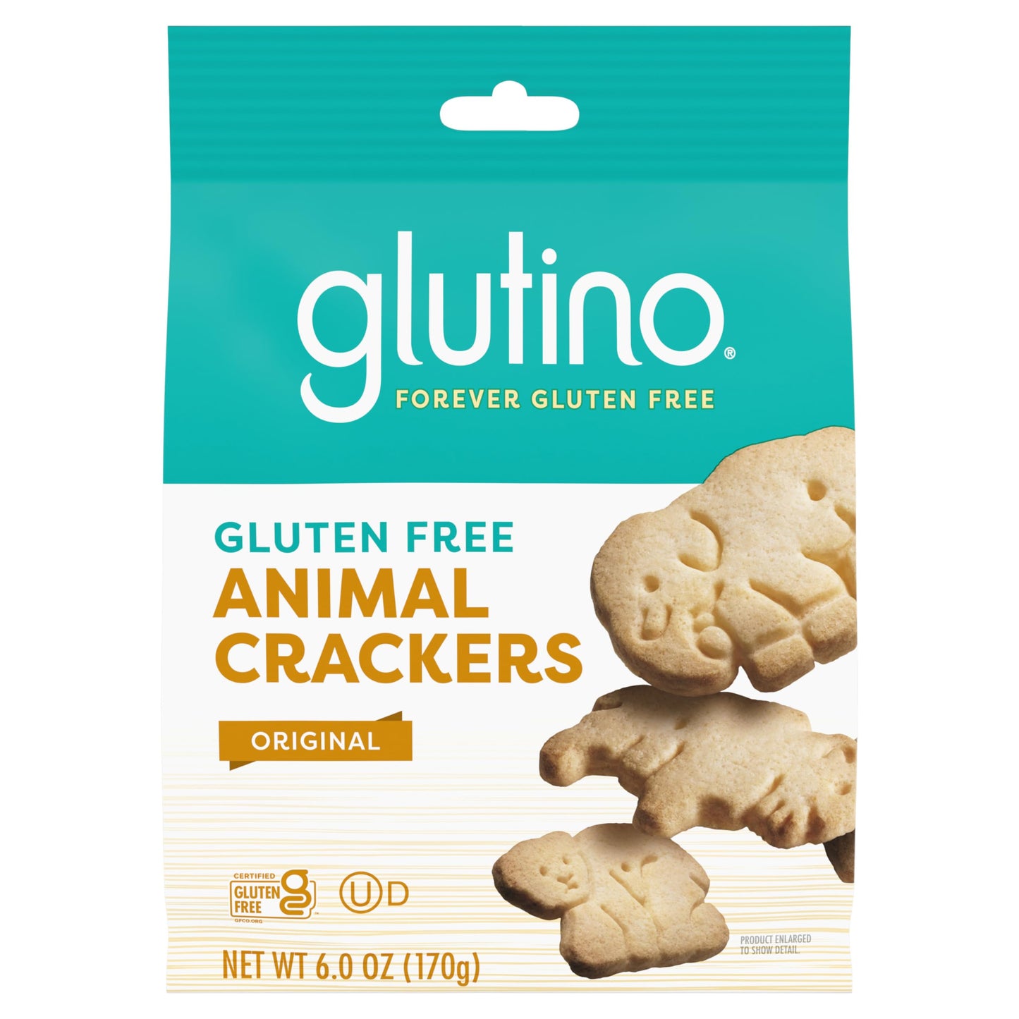 Glutino Gluten Free Animal Crackers, Crunchy and Sweet, Original Flavor, 6 oz