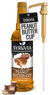 Syruvia Peanut Butter Cup Syrup - Peanut Butter Cup Coffee Syrup Flavor, 25.4 fl oz, Kosher, Gluten Free, Perfect for Coffee, Dr