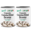 Food to Live Organic Italian Canned Cannellini Beans, 14 oz (Pack of 2) - Unsalted Non-GMO White Kidney Beans. Good Source of Fi
