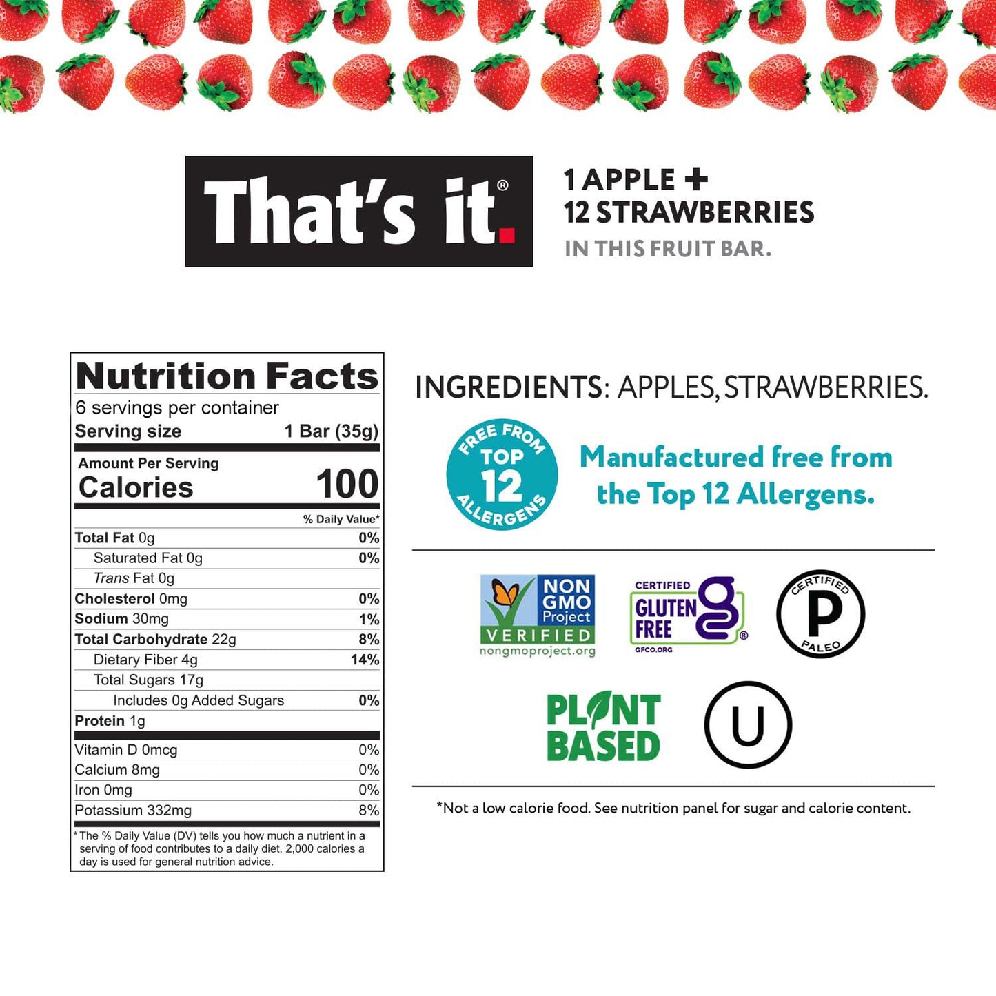 That'S It. Fruit Bars 12 Variety Pack 100% Natural Real Fruit Bar, High Fiber Vegan, Gluten Free, Paleo, Non-Gmo, No Sugar (6 St