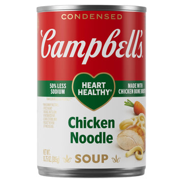 Campbell’S Condensed Heart Healthy Chicken Noodle Soup, 10.75 Oz Can