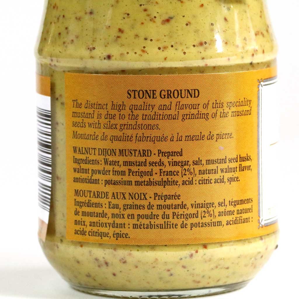 Fallot Walnut Mustard - Dijon Mustard With Nuts 7 Oz Jar