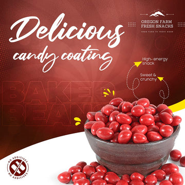 Oregon Farm Fresh Snacks Boston Baked Beans Candy Coated Peanuts Perfect for Snacks, Lunches, Movie, Game Nights, Candy Bowls, B