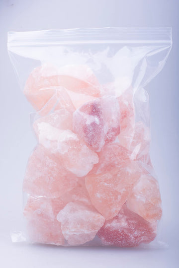 Himalayan Pink Salt Chunks 100% Natural Solid Mineral Rock Salt Chunks 1.2 to 2 Inches |1.9 Lbs Bag of Chunks
