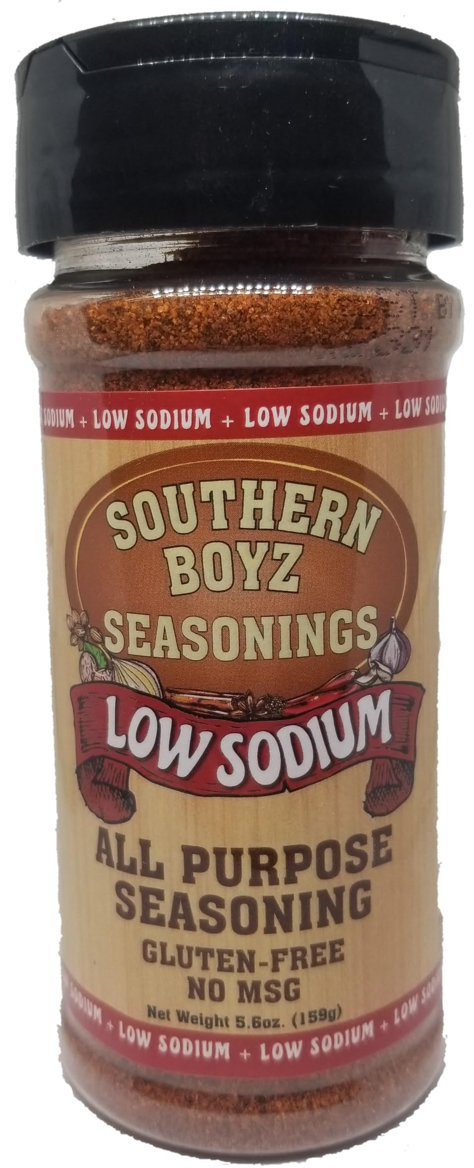 Southern Boyz Low Sodium All Purpose Cajun Creole Seasoning, 5.6 Ounce Shaker (No Msg Blend)